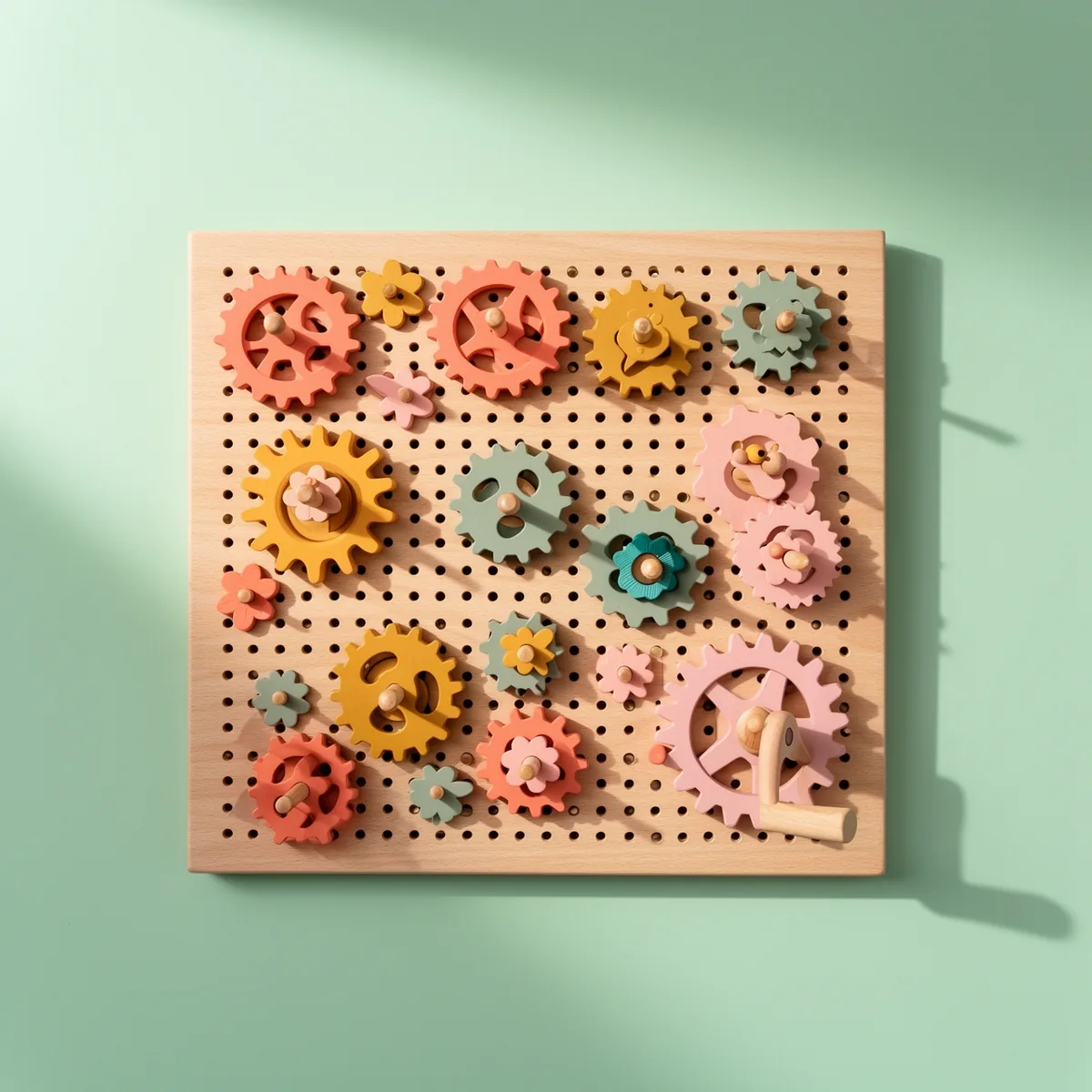Clockwork Garden, wall-mounted gear board