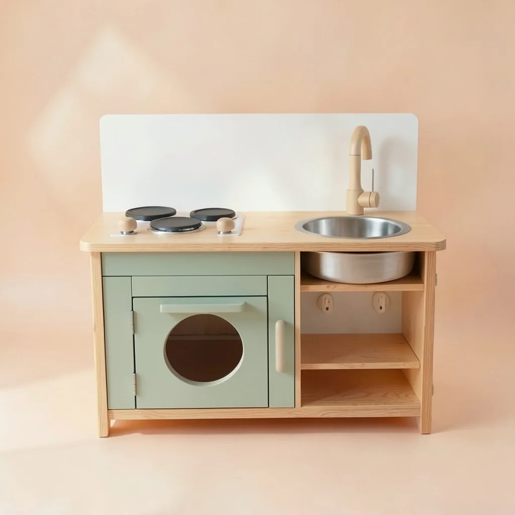 Little Larder wooden play kitchen in sage