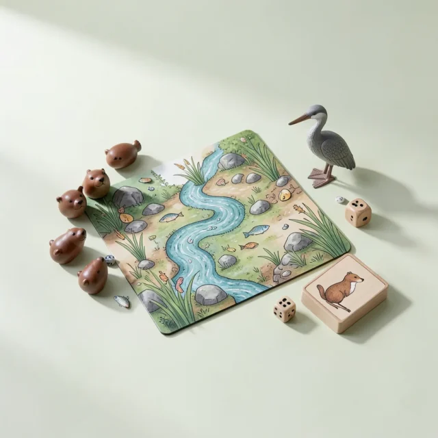 Otter Rapids, co-operative family board game