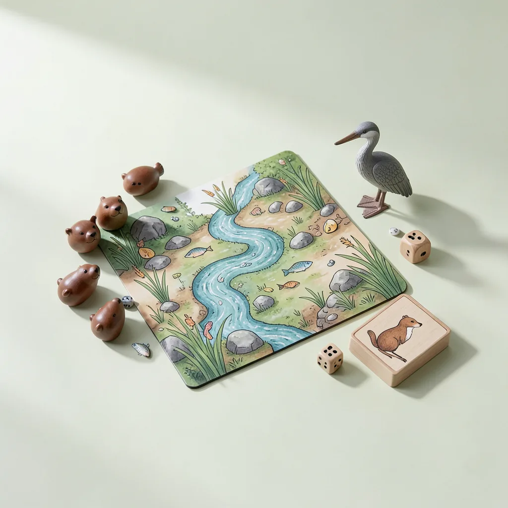 Otter Rapids, co-operative family board game